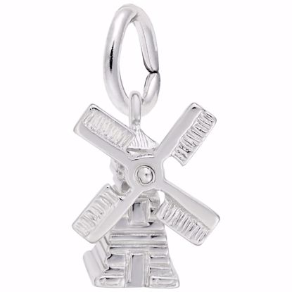 Picture of Windmill Charm Pendant - Sterling Silver