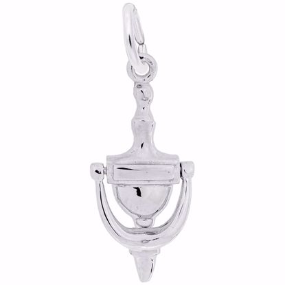 Picture of Door Knocker Charm Pendant - Sterling Silver