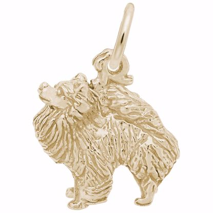 Picture of Pomeranian Charm Pendant - 14K Gold