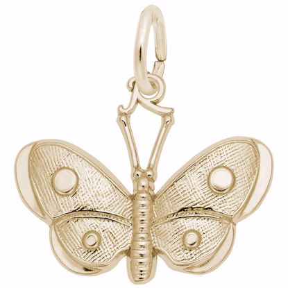 Picture of Butterfly Charm Pendant - 14K Gold