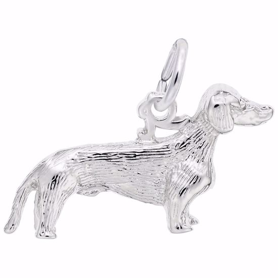 Picture of Dachshund Charm Pendant - Sterling Silver