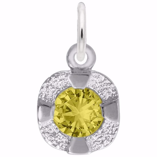 Picture of Petite Birthstone - Nov Charm Pendant - Sterling Silver