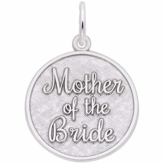 Picture of Mother Of The Bride Charm Pendant - Sterling Silver