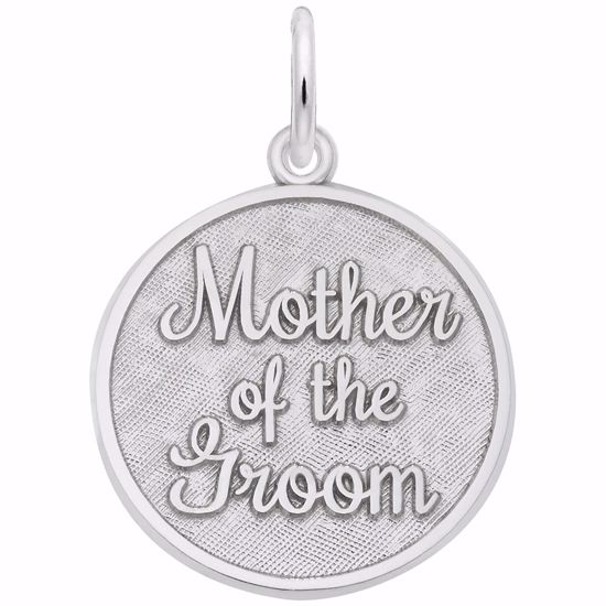 Picture of Mother Of The Groom Charm Pendant - Sterling Silver