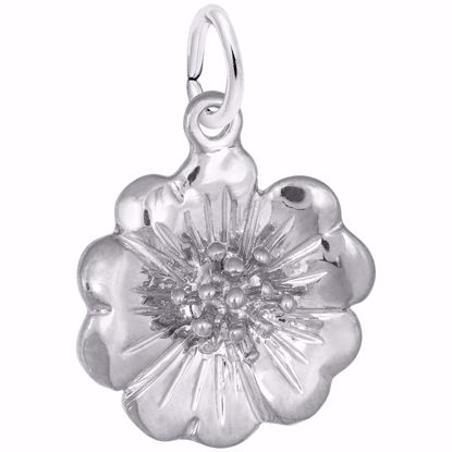 Picture of Cherry Blossom 3D Charm Pendant - Sterling Silver