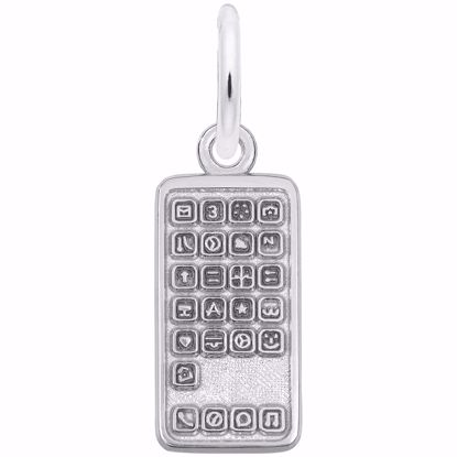 Picture of Smartphone Charm Pendant - Sterling Silver