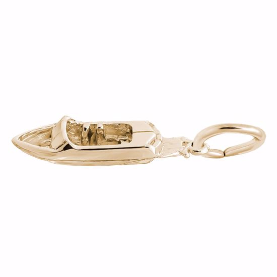 Picture of Wakesurf Boat Charm Pendant - 14K Gold