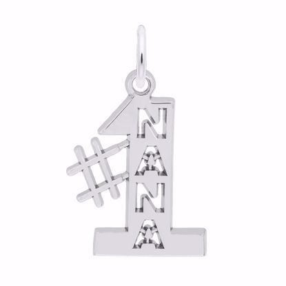 Picture of #1 Nana Charm Pendant - Sterling Silver