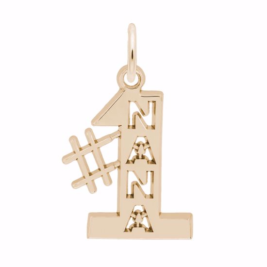 Picture of #1 Nana Charm Pendant - 14K Gold