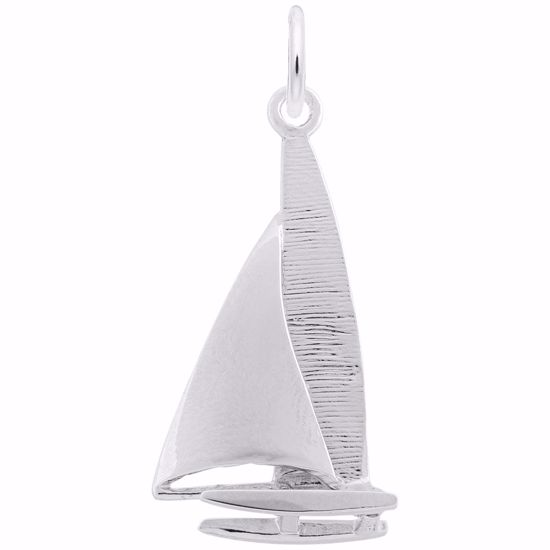 Picture of Catamaran Charm Pendant - Sterling Silver