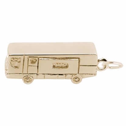 Picture of Motor Home Charm Pendant - 14K Gold