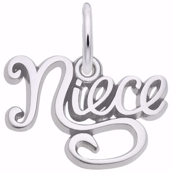 Picture of Niece Charm Pendant - Sterling Silver