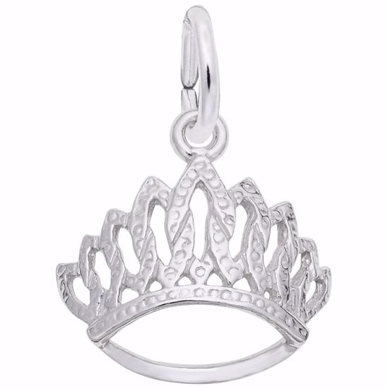 Picture of Tiara Charm Pendant - Sterling Silver
