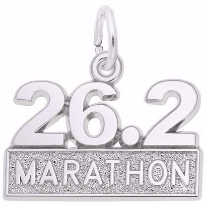 Picture of Marathon Charm Pendant - Sterling Silver