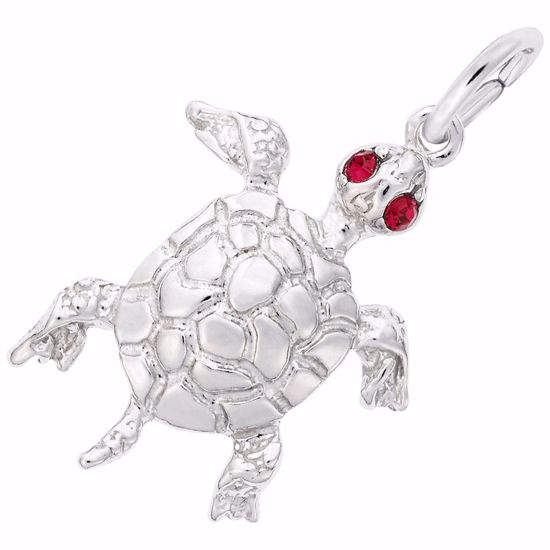 Picture of Turtle Charm Pendant - Sterling Silver
