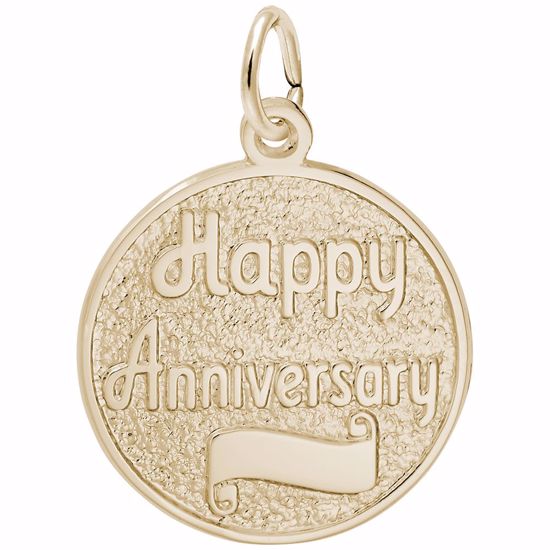 Picture of Anniversary Charm Pendant - 14K Gold