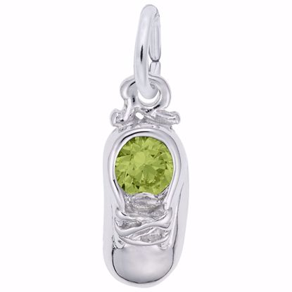 Picture of 08 Babyshoe-Aug Charm Pendant - Sterling Silver