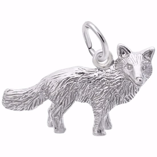 Picture of Fox Charm Pendant - Sterling Silver