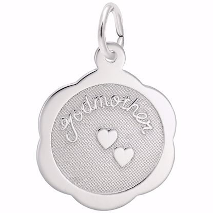 Picture of Godmother Charm Pendant - Sterling Silver