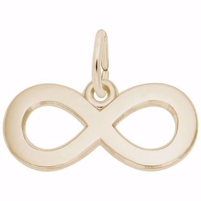 Picture of Infinity Charm Pendant - 14K Gold