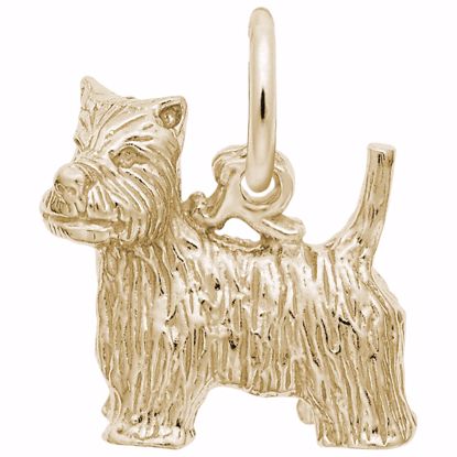 Picture of West Highland Terrier Charm Pendant - 14K Gold
