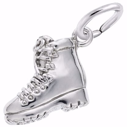 Picture of Hiking Boot Charm Pendant - Sterling Silver