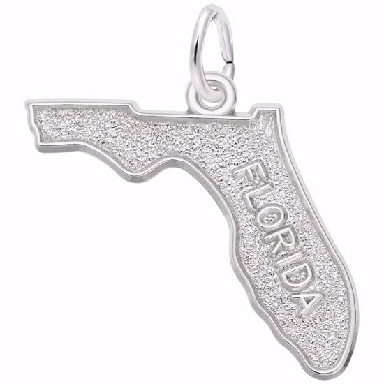 Picture of Florida Charm Pendant - Sterling Silver