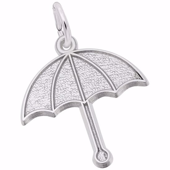 Picture of Umbrella Charm Pendant - Sterling Silver