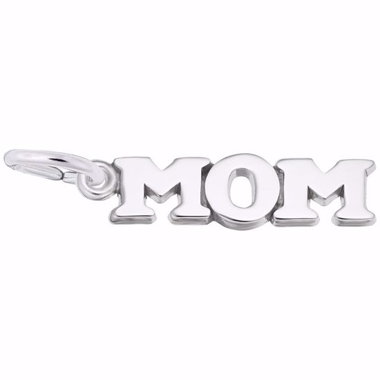 Picture of Mom Charm Pendant - Sterling Silver