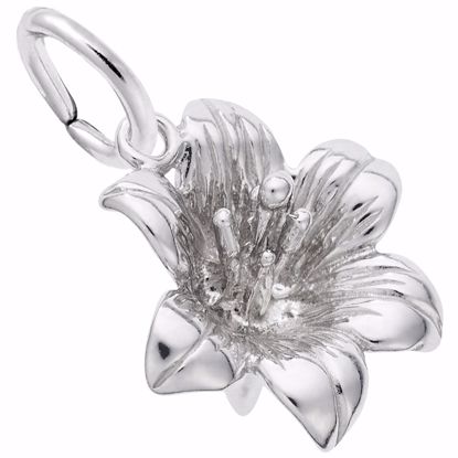 Picture of Lily Charm Pendant - Sterling Silver