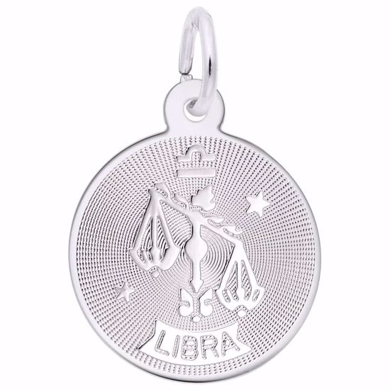 Picture of Libra Charm Pendant - Sterling Silver