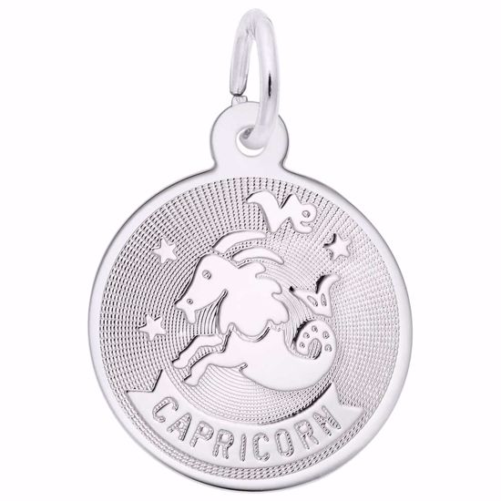 Picture of Capricorn Charm Pendant - Sterling Silver