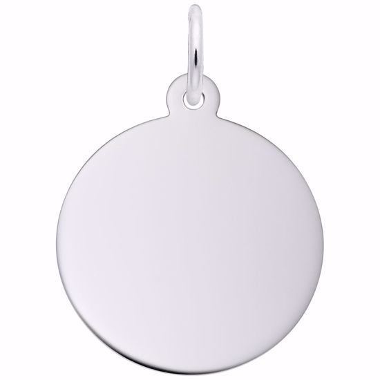 Picture of Disc - Classic Charm Pendant - Sterling Silver