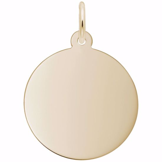 Picture of Disc Charm Pendant - 14K Gold