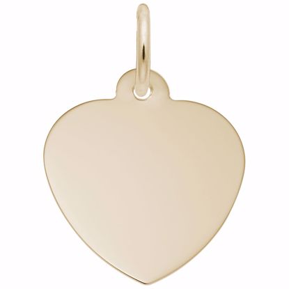 Picture of Heart Charm Pendant - 14K Gold