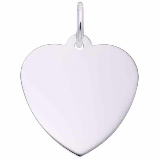 Picture of Heart - Classic Charm Pendant - Sterling Silver