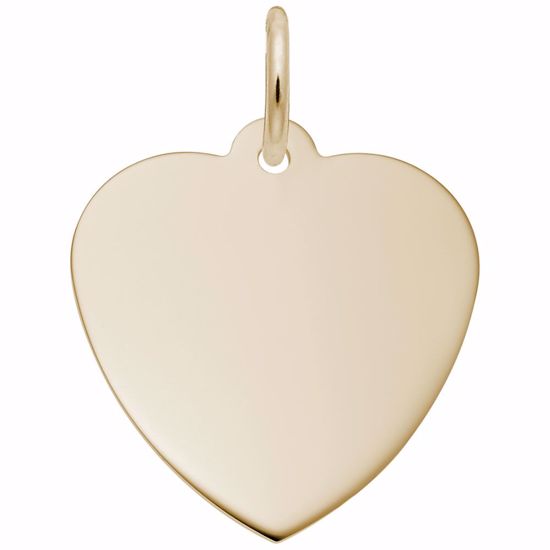 Picture of Heart Charm Pendant - 14K Gold