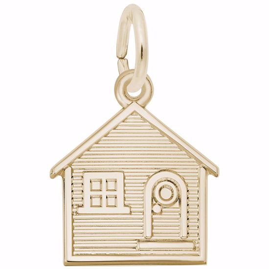 Picture of House Charm Pendant - 14K Gold