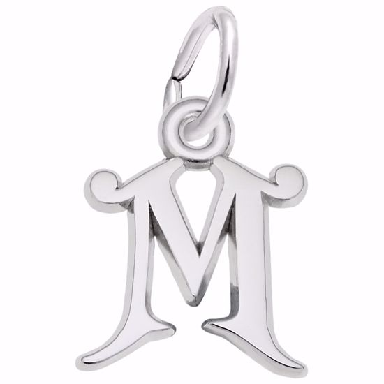 Picture of Init-M Charm Pendant - Sterling Silver