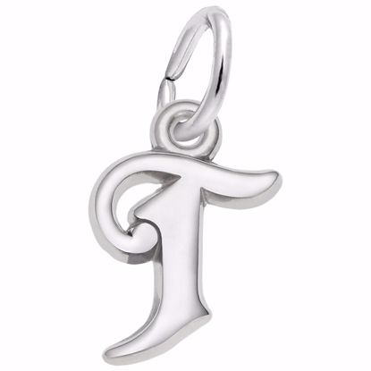 Picture of Init-T Charm Pendant - Sterling Silver