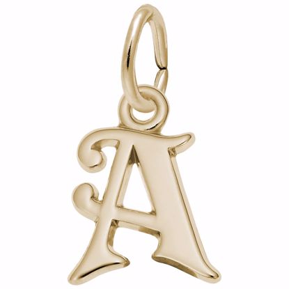 Picture of Init-A Charm Pendant - 14K Gold