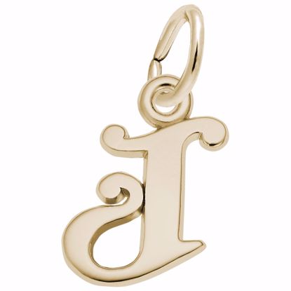 Picture of Init-J Charm Pendant - 14K Gold