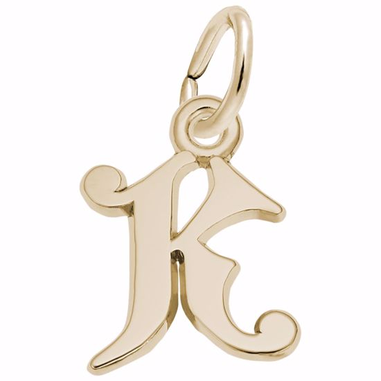 Picture of Init-K Charm Pendant - 14K Gold