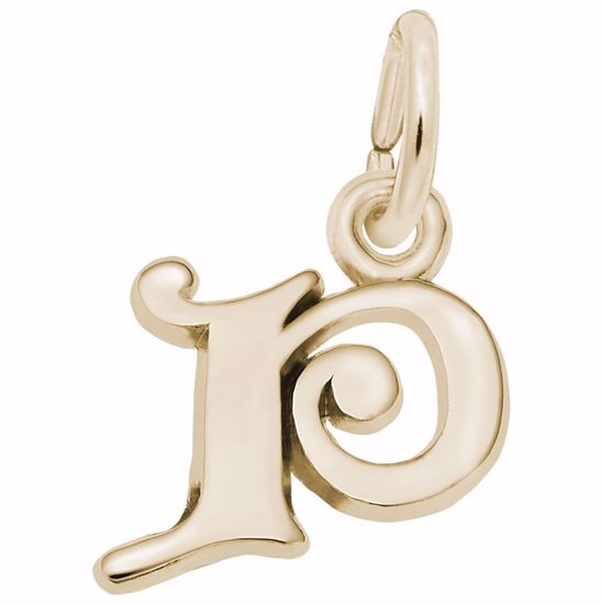 Picture of Init-P Charm Pendant - 14K Gold