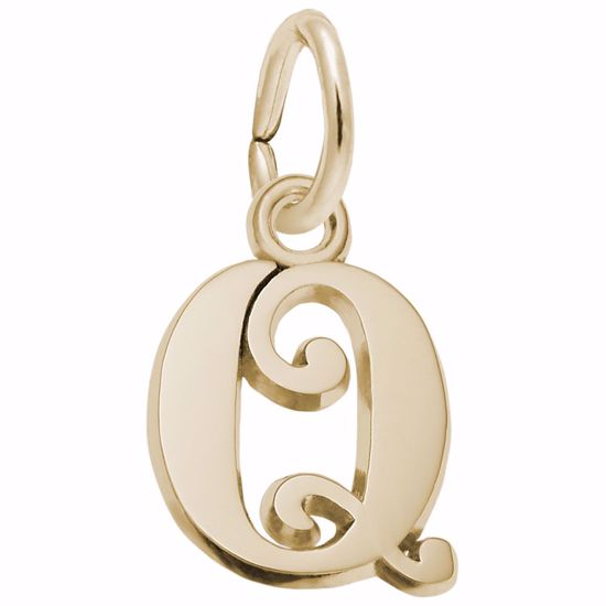 Picture of Init-Q Charm Pendant - 14K Gold