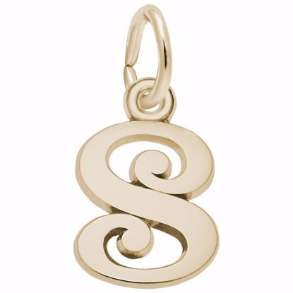 Picture of Init-S Charm Pendant - 14K Gold