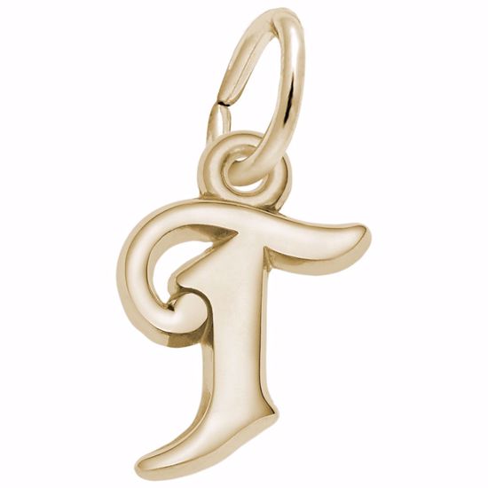 Picture of Init-T Charm Pendant - 14K Gold