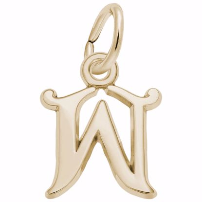 Picture of Init-W Charm Pendant - 14K Gold