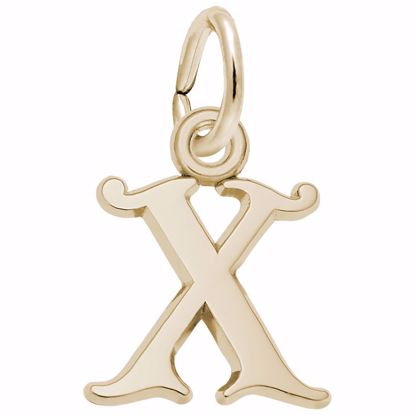 Picture of Init-X Charm Pendant - 14K Gold