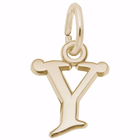 Picture of Init-Y Charm Pendant - 14K Gold